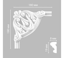 Угловой элемент DECOMASTER 97100-1 180x180x18 мм 97100-1