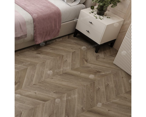 Кварцвиниловая плитка Alpine Floor Chevron Alpine ECO 18-3 Дуб Натуральный Отбеленный
