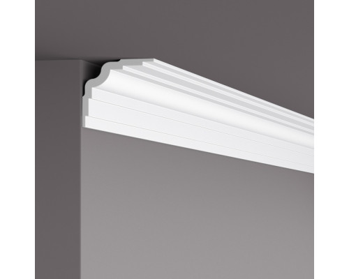 Потолочный плинтус под покраску NMC Wallstyl WT25 2000×80×80