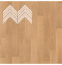 Паркет Елка Французская Lab Arte Chevron Дуб Рустик Флора лак 600/510х90х14/3/45°
