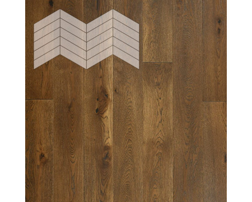 Паркет Елка Французская Lab Arte Chevron Дуб Рустик Лофт лак 400/348х90х14/3/60°
