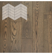 Паркет Елка Французская Lab Arte Chevron Дуб Рустик Ариста лак 400/337х110х14/3/60°