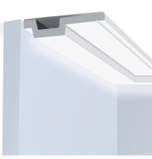 Потолочный плинтус под покраску Hiwood A115V1 с подсветкой 2000×115×22