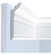 Потолочный плинтус под покраску Hiwood L1902L с подсветкой 2000×42×150
