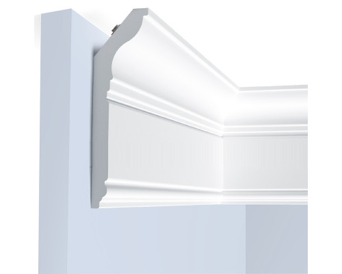 Потолочный плинтус под покраску Hiwood L1902L с подсветкой 2000×42×150