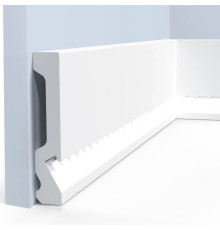 Плинтус под покраску Hiwood LB99 с подсветкой 2000×99×18
