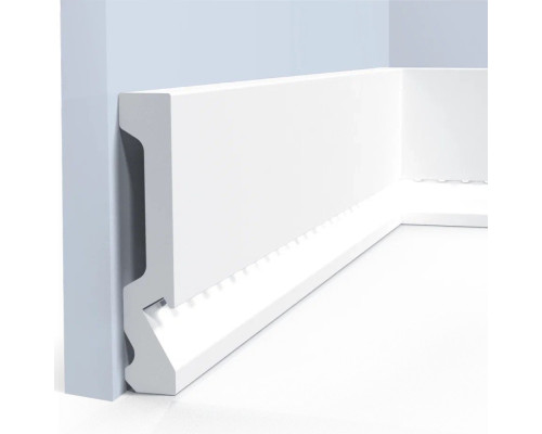 Плинтус под покраску Hiwood LB99 с подсветкой 2000×99×18