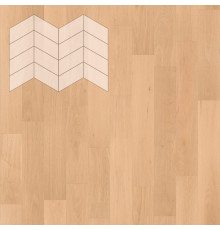 Паркет Елка Французская Lab Arte Chevron Дуб Селект Шёлк лак 400/313х150х14/3/60°
