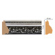 Багет из полистирола DECOMASTER 919-1605B 75х35х2900 мм 919-1605B