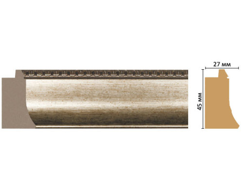 Багет из полистирола DECOMASTER FM18-1 45х27х2850 мм FM18-1