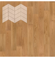 Паркет Елка Французская Lab Arte Chevron Дуб Натур Кольт лак 400/313х150х14/3/60°
