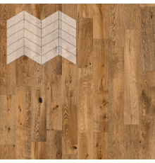 Инженерная доска Lab Arte Chevron Pro Дуб Эбен рустик французская елка 490×110×14
