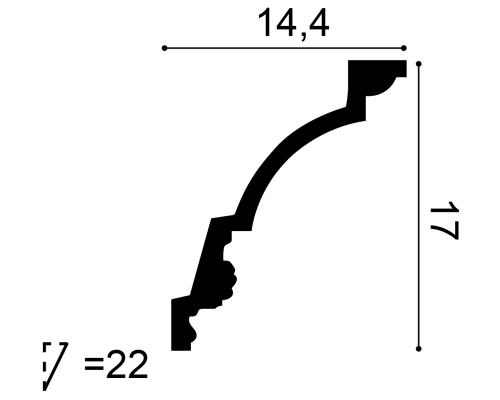 Карнизы C301