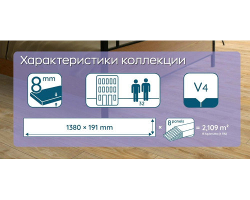 Ламинат Kronostar Mixology D2987 Дуб Ретушированный
23906