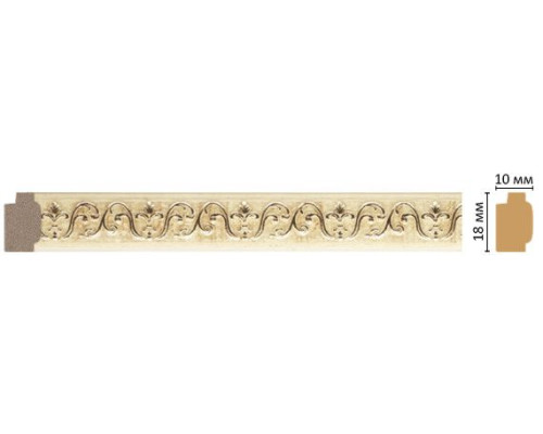 Молдинг DECOMASTER 158-1028 18х10х2400 мм 158-1028