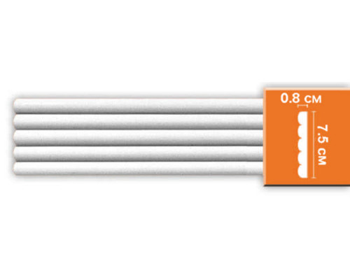 Молдинг гладкий DECOMASTER 75х8х2400 мм 97609