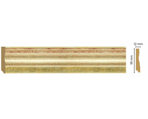 Плинтус напольный DECOMASTER 153-933 95х12х2400 мм MAS36593
