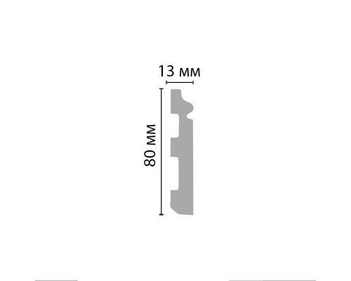 Плинтус напольный DECOMASTER A005 80х13х2000 мм A005