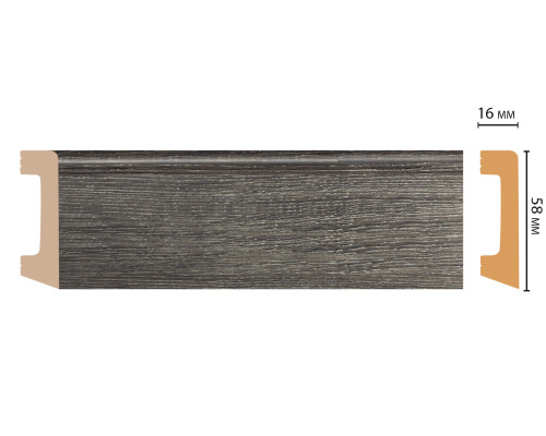 Плинтус напольный DECOMASTER D234-87ДМ (58162400 мм)
