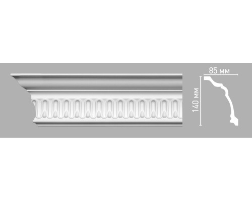 Плинтус потолочный DECOMASTER 95093 с рисунком 140х85х2400 мм 95093