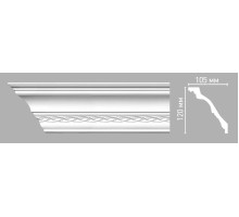 Плинтус потолочный DECOMASTER 95107 с рисунком 125х130х2400 мм 95107