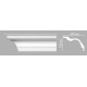Плинтус потолочный гладкий Decomaster 150х220х2400 мм 96276