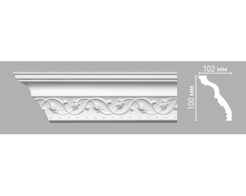 Плинтус потолочный с рисунком DECOMASTER 95821 100х102х2400 мм 95821