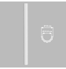 Полуколонна DECOMASTER 90018H (O 180*2400,вн.O 128мм)
