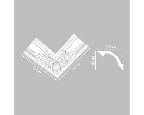 Угол внутренний DECOMASTER DP-353R 73х113х290х290 мм DP-353R