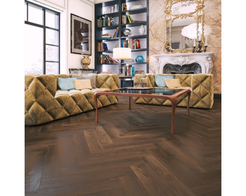 Кварцвиниловая плитка Primavera Herringbone 3290 Орех Американский Браш