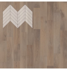 Паркет Елка Французская Lab Arte Chevron Дуб Селект Беж лак 600/490х110х14/3/45°