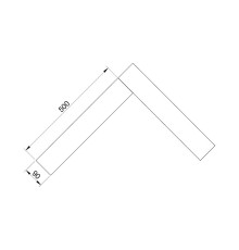Паркет Елка Английская Lab Arte Angle Дуб Селект Concrete лак 500х90х14/3
