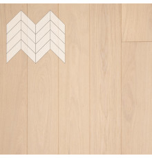 Паркет Елка Французская Lab Arte Chevron Дуб Натур Лана лак 600/450х150х14/3/45°
