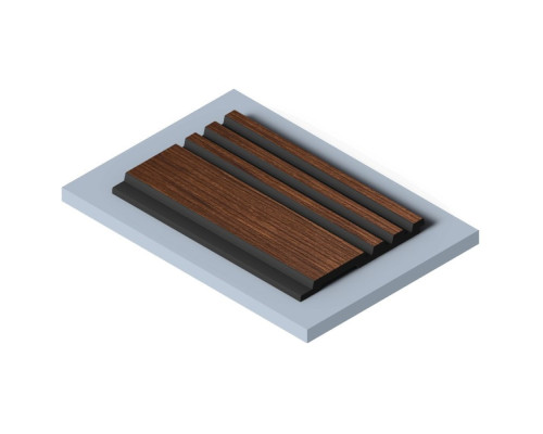 Стеновая панель из полистирола Hiwood LV128 BR396K 2700×120×12