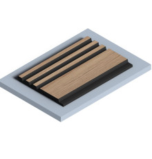 Стеновая панель из полистирола Hiwood LV128 BR417K 2700×120×12
