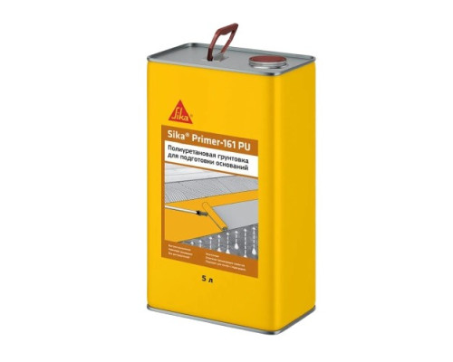 Грунтовка по стяжке Sika Primer-161 PU 738693 полиуретановая 5 л
