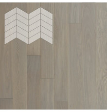Паркет Елка Французская Lab Arte Chevron Дуб Натур Concrete лак 400/328х125х14/3/60°
