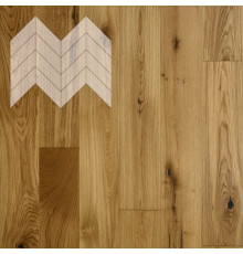 Паркет Елка Французская Lab Arte Chevron Дуб Рустик лак без браша 600/450х150х14/3/45°
