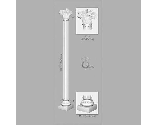 Колонна DECOMASTER DCK-02 150x2400 мм DCK-02