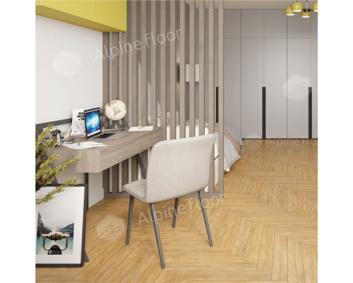 Ламинат Alpine Floor Herringbone 8 Дуб Тулуза – стильный выбор для вашего интерьера
