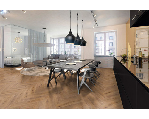 Ламинат Swiss Krono Herringbone D4169 Дуб Алькасар
