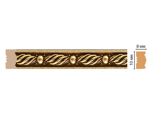Молдинг DECOMASTER 107-28 10х8х2400 мм 107-28