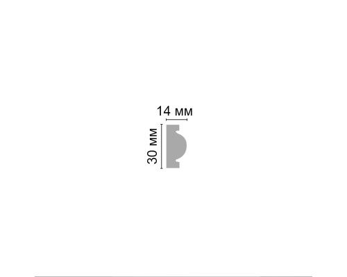Молдинг с рисунком DECOMASTER D1157A ДМ 30х14х2000 мм MAS35197