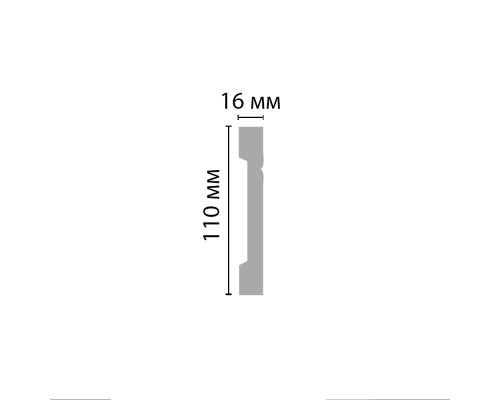 Плинтус напольный DECOMASTER A017 110х16х2000 мм A017