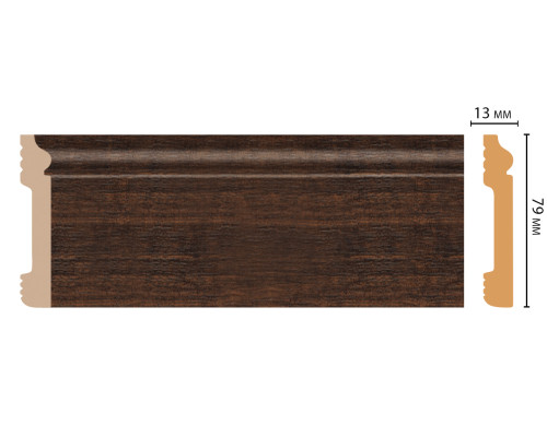 Плинтус напольный DECOMASTER D005-966 ДМ 79х13х2400 мм D005-966 ДМ