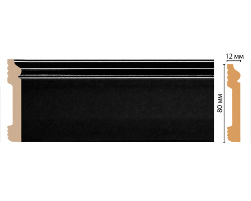 Плинтус напольный DECOMASTER D005 79х13х2400 мм D005-195ДМ