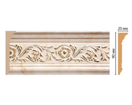 Плинтус потолочный D226-80  ДМ(90202400 мм)
