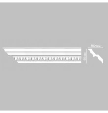 Плинтус потолочный DECOMASTER DT-9808 с рисунком 90х100х2400 мм DT-9808
