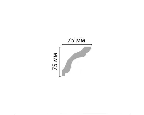 Плинтус потолочный гладкий DECOMASTER 96259F гибкий (75752400мм)

