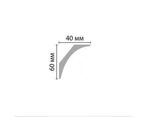 Плинтус потолочный гладкий DECOMASTER D212-115 ДМ (60402000мм)
